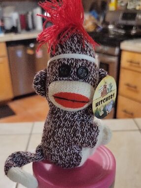 NWT Sock Monkey Hitchers Plush
